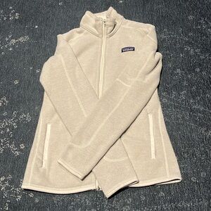 Patagonia fleece zip up with arm pocket